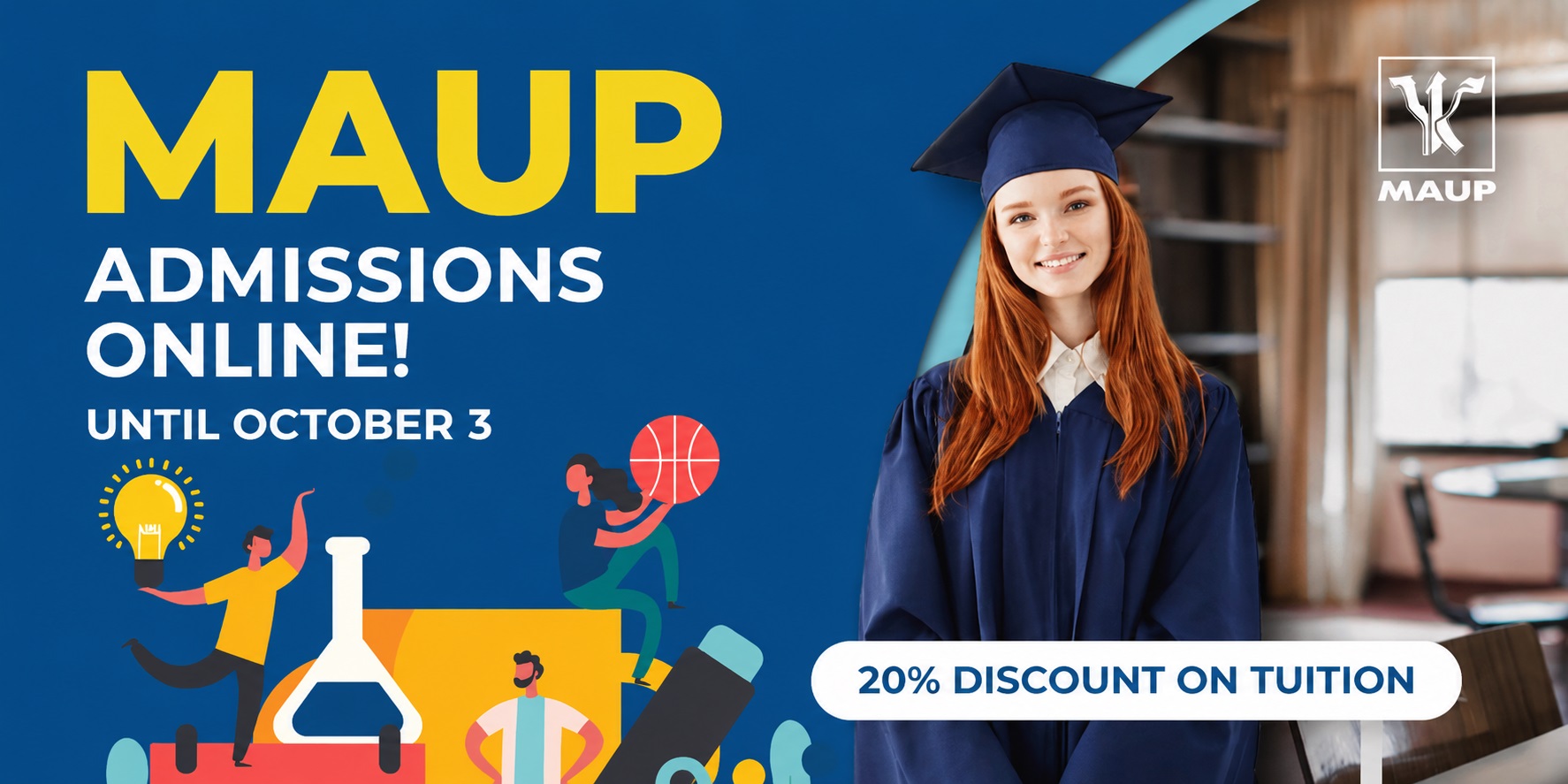 Online Admission with or without NMT Certificates and Tuition Discount